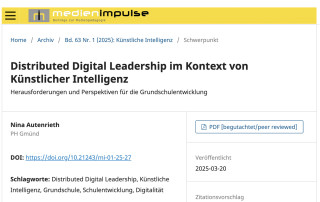 medienimpulse Artikel Distributed Digital Leadership und KI